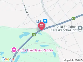 Aranyhíd Panzió Makó a térképen