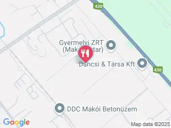 Autós Csárda Makó a térképen