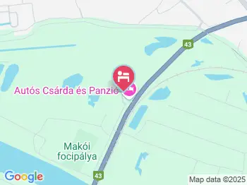 Autós Panzió Makó a térképen