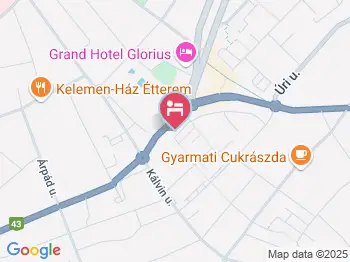 Bástya Hotel Makó a térképen