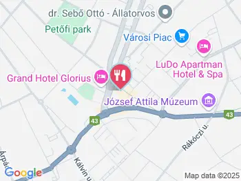 Buci Kuckó pékség Makó a térképen