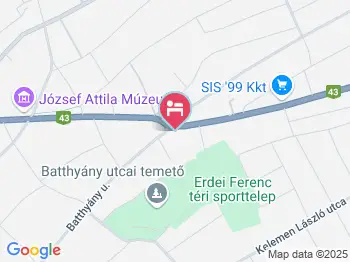 Familia Panzió Makó a térképen