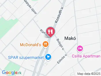 Friss Pékség Makó a térképen