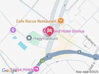 Grand Hotel Glorius Makó a térképen