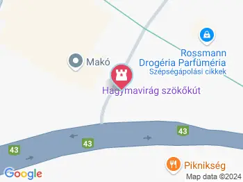 Hagymavirág szökőkút Makó a térképen