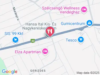 Jéggyár Makó a térképen