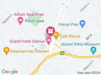 József Attila-szobor Makó a térképen