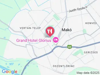 Kisbagoly vendéglő Makó a térképen