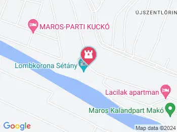 Lombkorona sétány Makó a térképen
