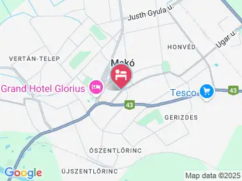 LuDo Apartman Makó a térképen