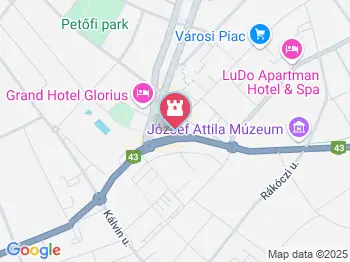 Makó felirat (szelfipont) Makó a térképen