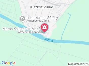 Maros Kalandpart Makó a térképen