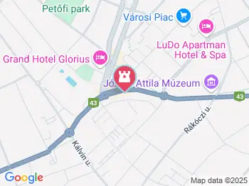 Megriadt nő szobor Makó a térképen