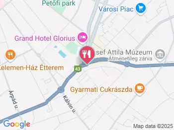 Süti Sarok Makó a térképen