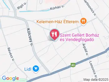 Szent Gellért Borház & Étterem Makó a térképen
