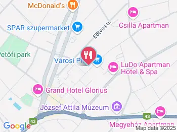 Tócsa Bisztró Makó a térképen