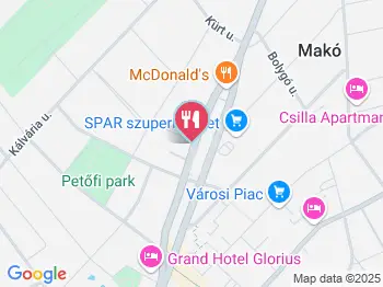 Zabálda Makó a térképen