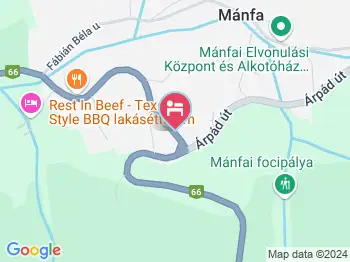 Mánfagyöngy Vendégház Mánfa a térképen