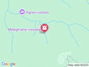 Melegmányi vízesés Mánfa a térképen