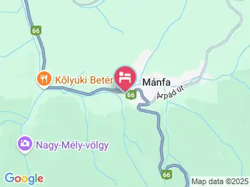 Romantyk Vendégház Mánfa a térképen