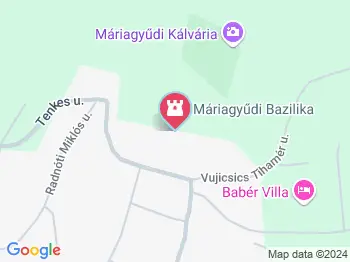 Boldogasszony-kegytemplom Máriagyűd a térképen