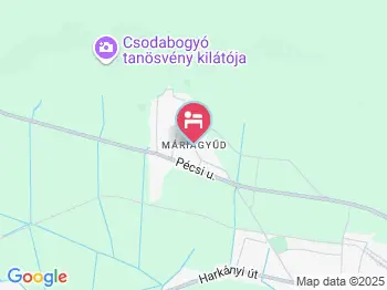 Mennyei Vendégház Máriagyűd a térképen