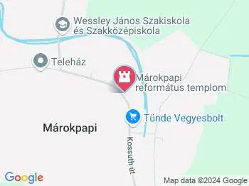 Márokpapi református templom Márokpapi a térképen