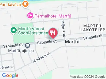 Kehely Cukrászda Martfű a térképen