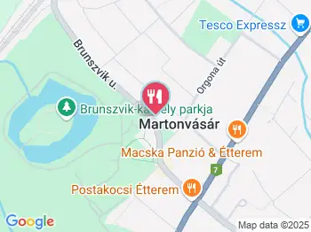 Für Elise Bisztró Martonvásár a térképen