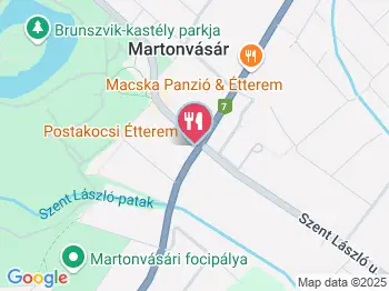 Postakocsi Étterem Martonvásár a térképen