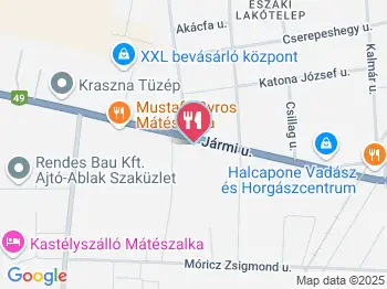 Mustafa Gyros Mátészalka a térképen