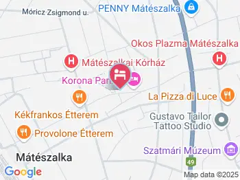 Ramszesz Panzió Mátészalka a térképen