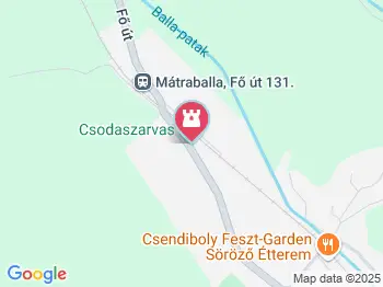 Csodaszarvas Mátraballa a térképen