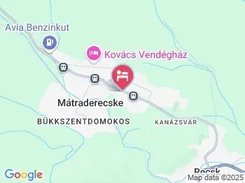 Béres Vendégház Mátraderecske a térképen