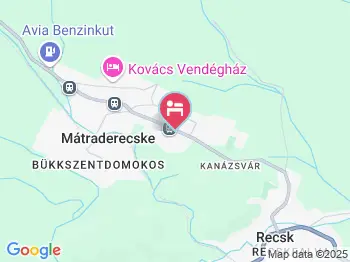 Mátrai Vendégház Mátraderecske a térképen