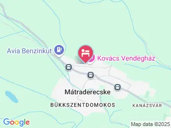 Palóc Udvar Vendégház Mátraderecske a térképen
