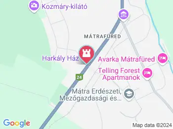 Harkály Ház Mátrafüred a térképen