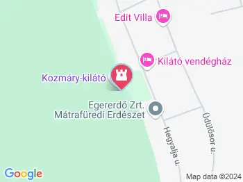 Kozmáry-kilátó Mátrafüred a térképen