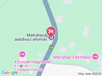 4 Évszak Hegyihotel Mátraháza a térképen