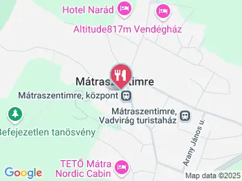 Csörgő Kisvendéglő Mátraszentimre a térképen