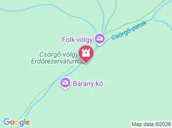 Csörgő-völgy Erdőrezervátum Mátraszentimre a térképen