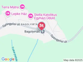 Erzsébet Szálloda Bagolyirtás Mátraszentimre a térképen