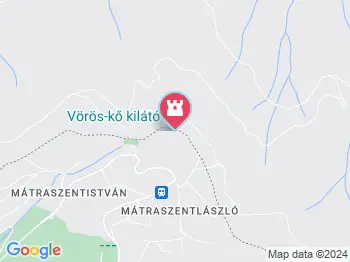 Vörös-kő kilátó Mátraszentimre a térképen