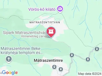 Mátraszentistváni sípark Mátraszentistván a térképen