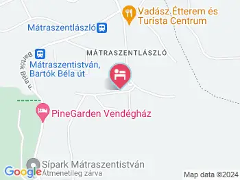 Mantara Vendégház Mátraszentlászló a térképen