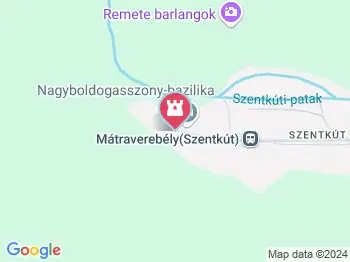 Lourdes-i barlang Mátraverebély a térképen