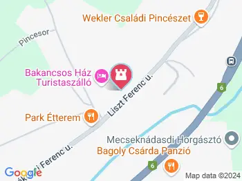 Püspöki kastély Mecseknádasd a térképen
