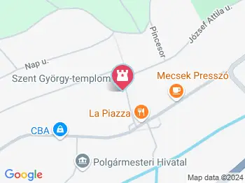 Szent György templom Mecseknádasd a térképen