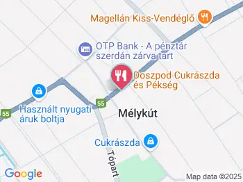 Doszpod Cukrászda és Pékség Mélykút a térképen