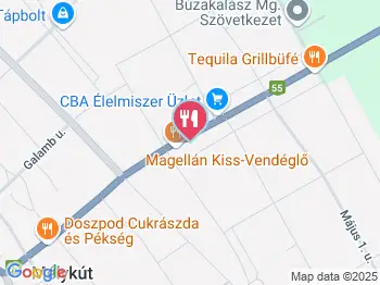 Magellan Kiss-Vendéglő Mélykút a térképen